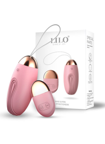 Oeuf vibrant rainuré rose USB avec télécommande - TOD-008PNK